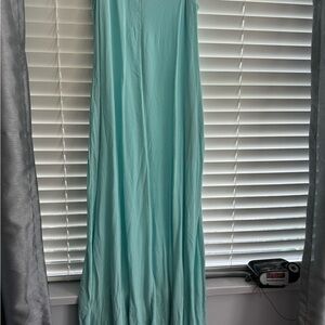 Turquoise slip dress